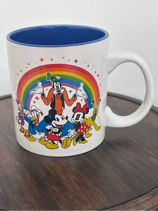 Disney Rainbow Collection "Think Happy Thoughts" 20oz Ceramic Mug - Picture 2 of 7
